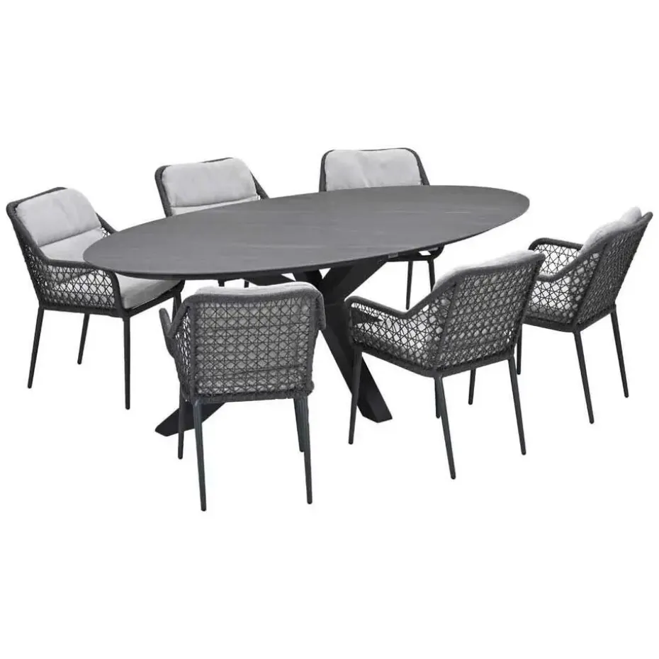Garden Impressions Pemba - Scot tuinset 7-delig - Napoli grey