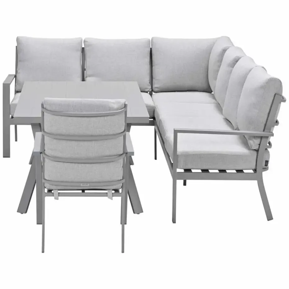 Garden Impressions Senja lounge dining set 4-delig l. - valley sand