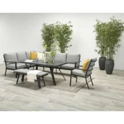 Garden Impressions Senja lounge dining tuinstoel - donker grijs