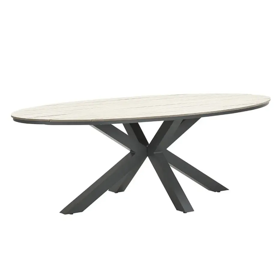 Garden Impressions Tulli tuintafel 220x115 cm - licht bruin