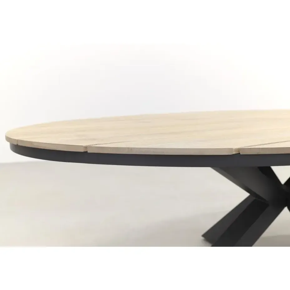 Garden Impressions Tulli tuintafel 220x115 cm - licht bruin