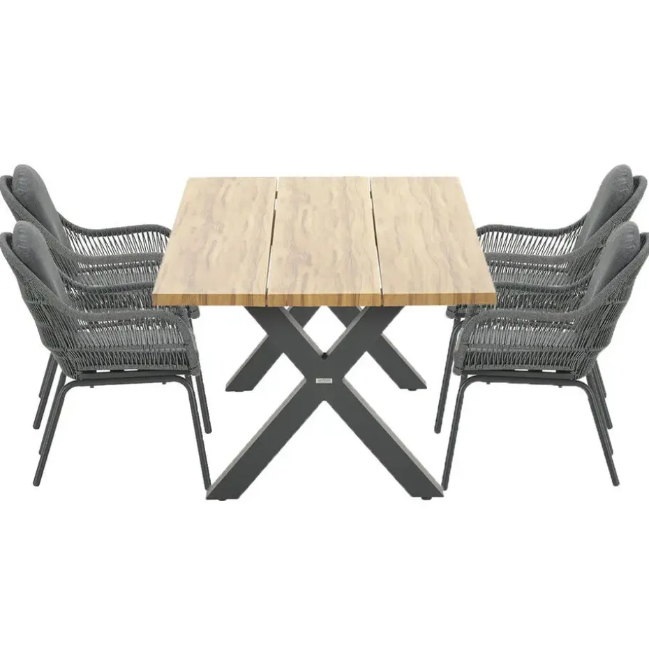 Garden Impressions Yima tuinset 7-delig - Zadar tafel 180x100 cm