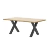 Garden Impressions Zadar tuintafel 180x100 donker grijs - X-frame