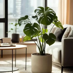 Gatenplant - Monstera deliciosa - Hoogte 50-60cm - ⌀17cm