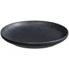 Gebaksbord Liz - zwart - stoneware - Ø16,2 cm