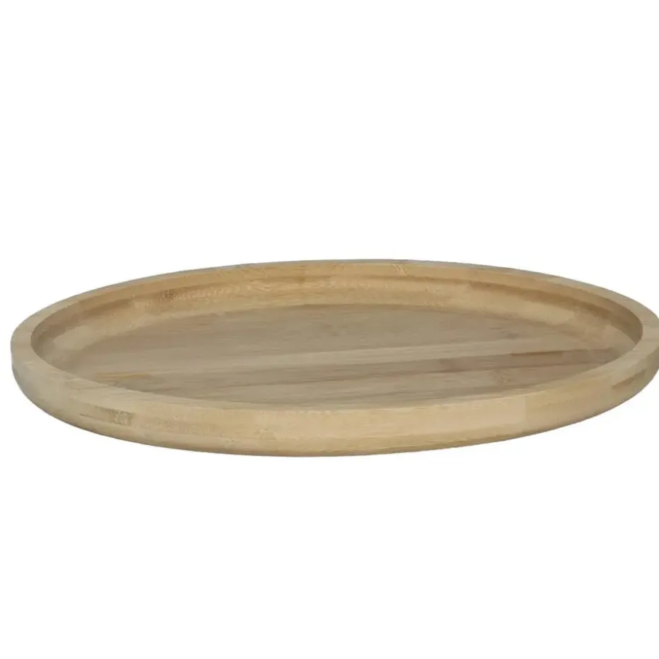 Gerimport Serveer plateau - ovaal - dienblad - hout - 33 cm
