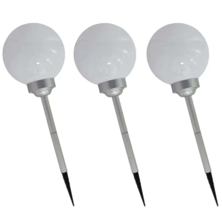 Gerimport Solar tuinlamp/prikspot grote bol - H56 cm