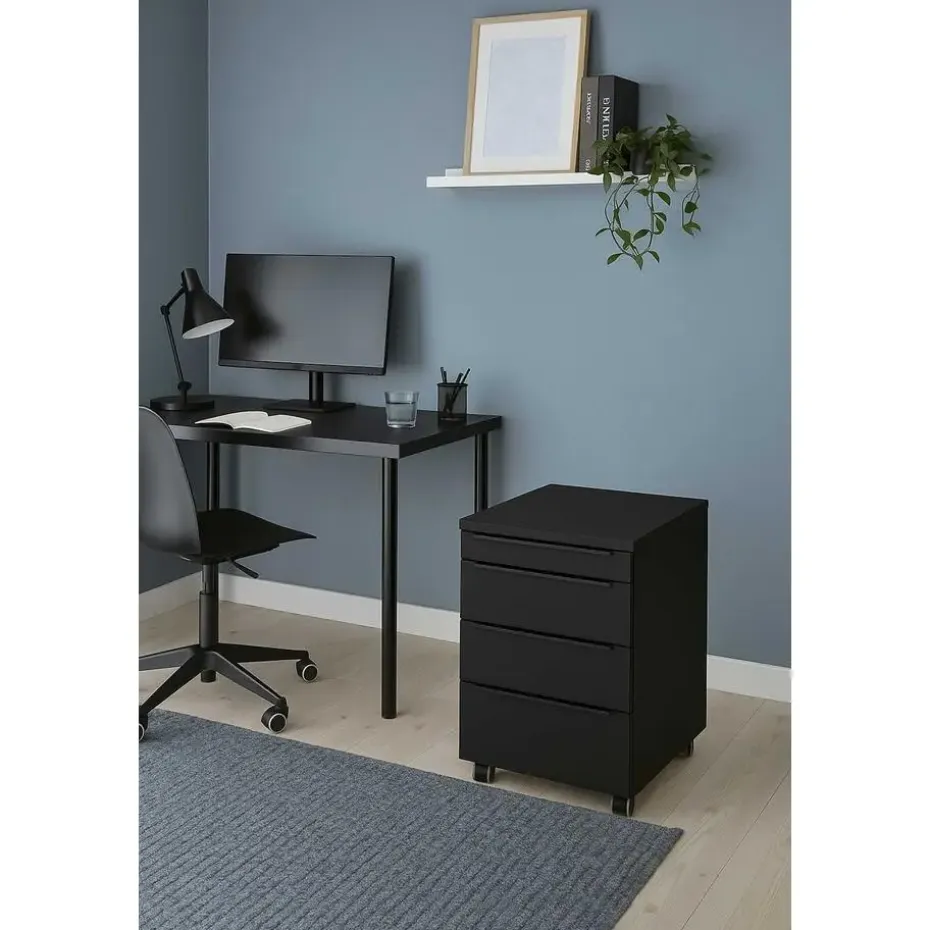 Germania Ladekast met witte wielen Hermoso - 42 x 60 x 63 cm - Antraciet