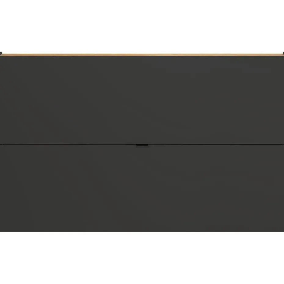 Germania Schoenenkast Elton - 140 x 19 x 85 cm - Grafietgrijs design