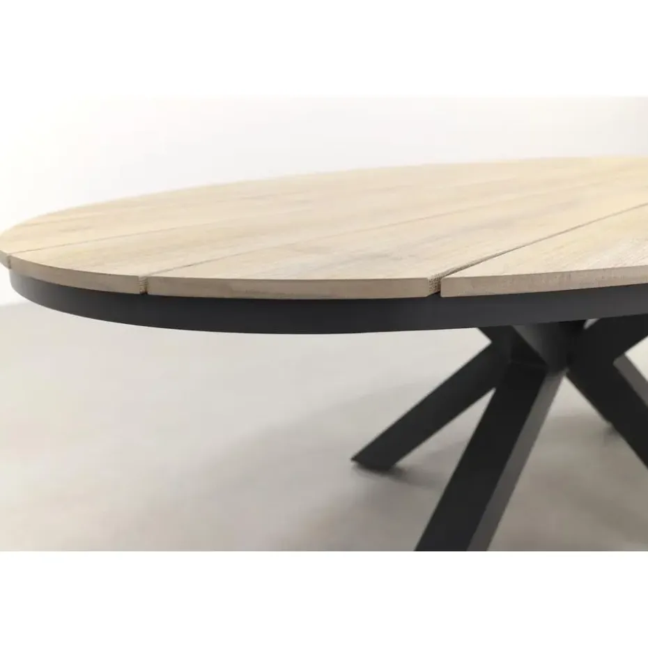 GI Margriet / Edison Ovale 6-delige Tuinset - 220 x 115 cm