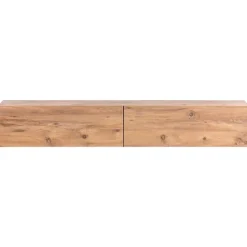 GLADSTONE - Wandgemonteerd TV-meubel - Bruin - 180 cm - Vezelplaat