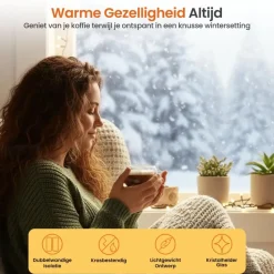 Goliving Dubbelwandige Koffieglazen - Kopjes - Glazen - Set Van 6