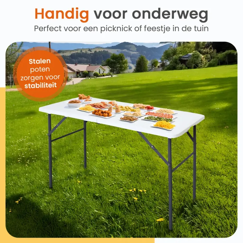 Goliving Inklapbare Tafel – Klaptafel – Campingtafel – Vouwtafel Buiten