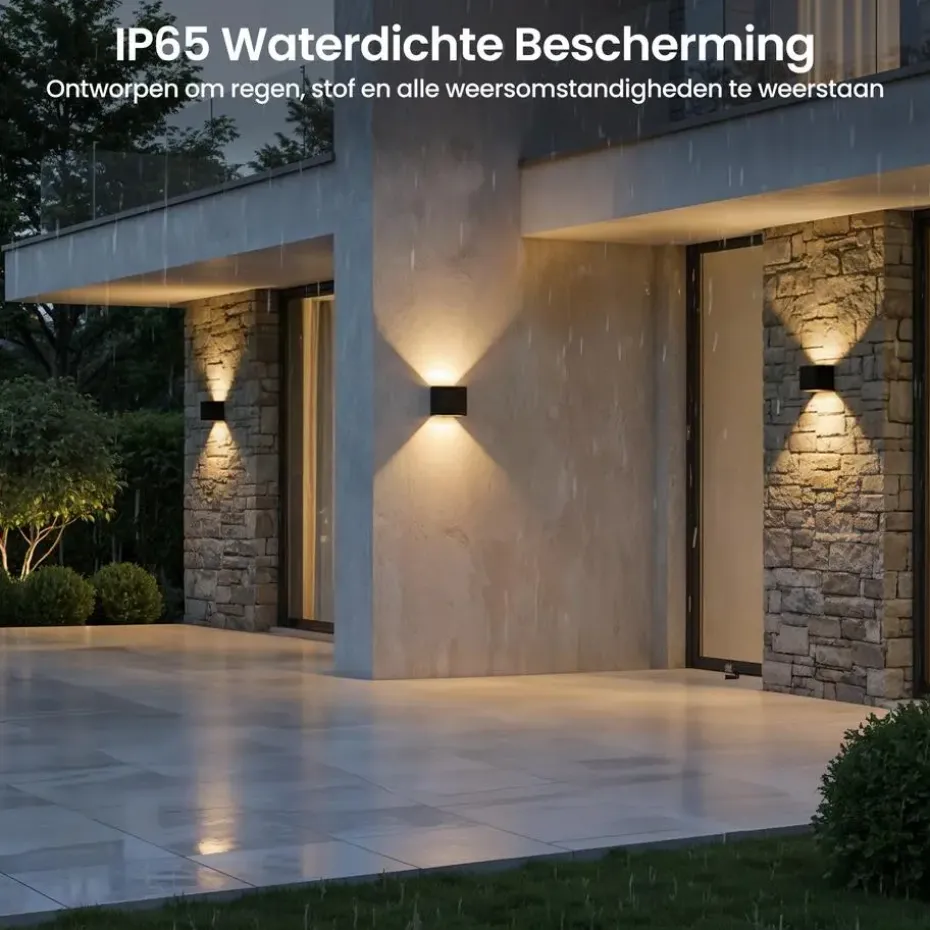 Goliving lamp – Wandlamp - Buitenlamp - Waterdichte LED-verlichting