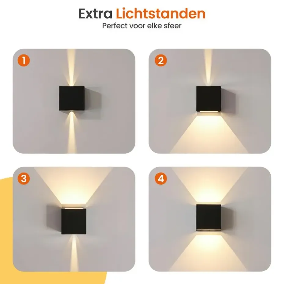Goliving lamp – Wandlamp - Buitenlamp - Waterdichte LED-verlichting
