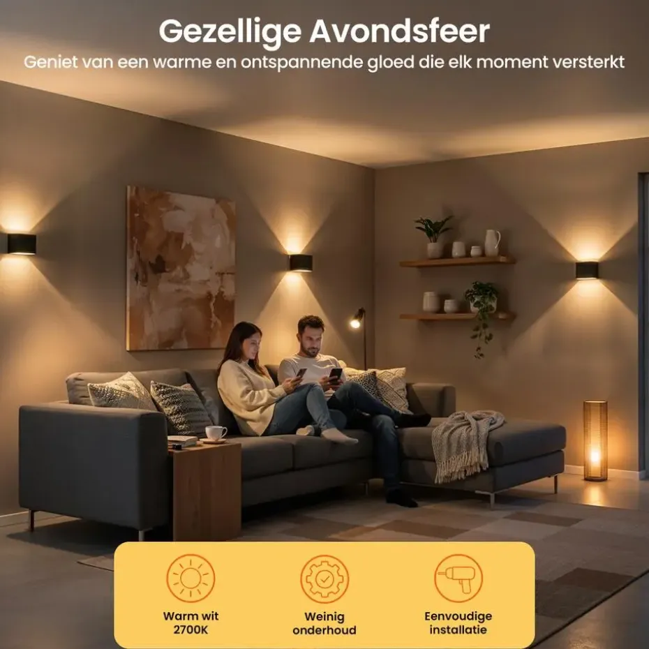 Goliving lamp – Wandlamp - Buitenlamp - Waterdichte LED-verlichting