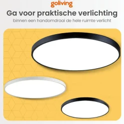 Goliving Plafondlamp - Plafonnière - LED - Ø30cm - Wit