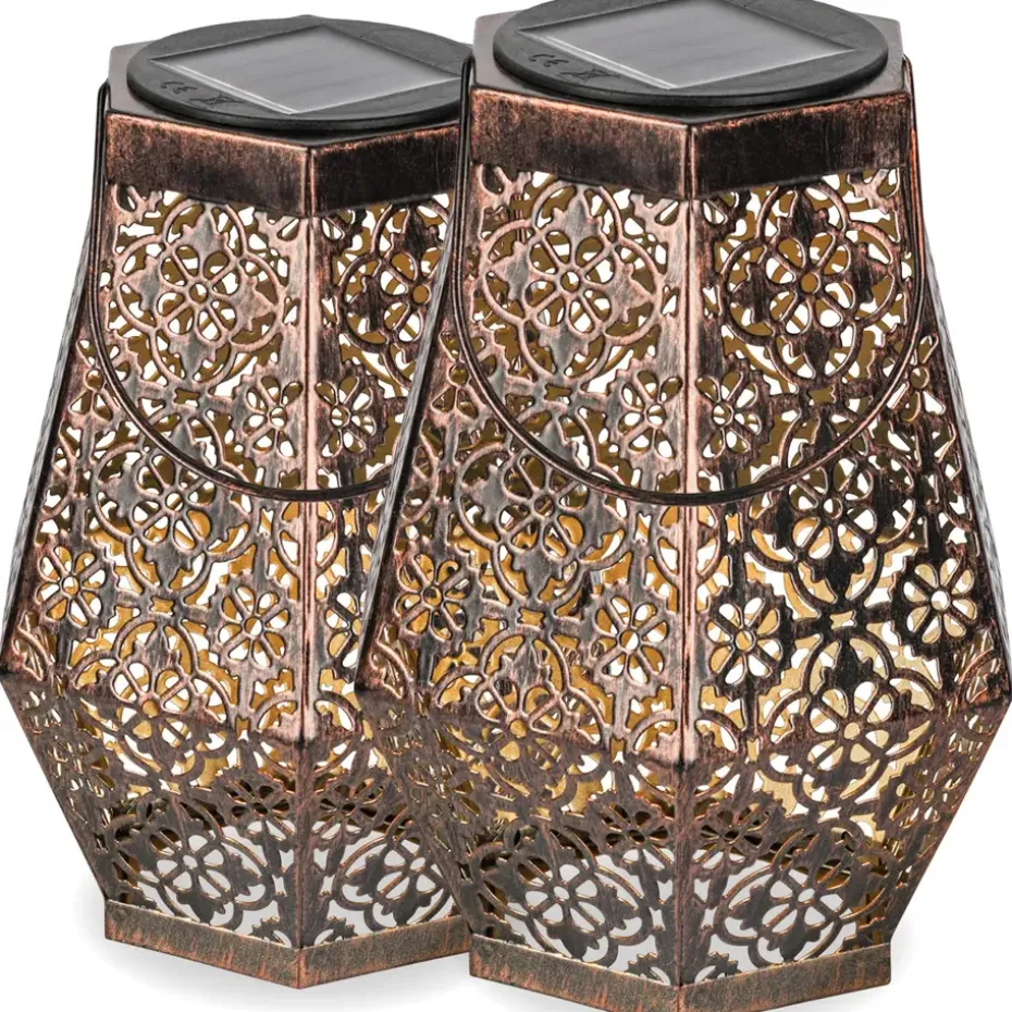 Goliving Solar Tafellamp Glow – 2 Stuks – LED Buitenverlichting - Zonne-energie