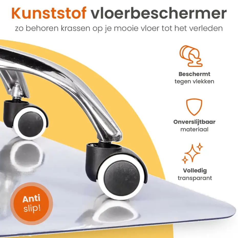Goliving Vloerbeschermer bureaustoel - 90x120cm - Bureaustoelmat