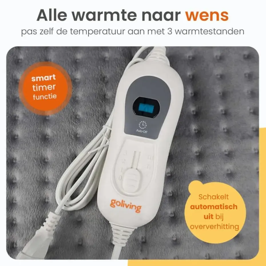 Goliving Warmtekussen - Warmte Kussen Voor Nek en Schouder - 3 Warmtestanden