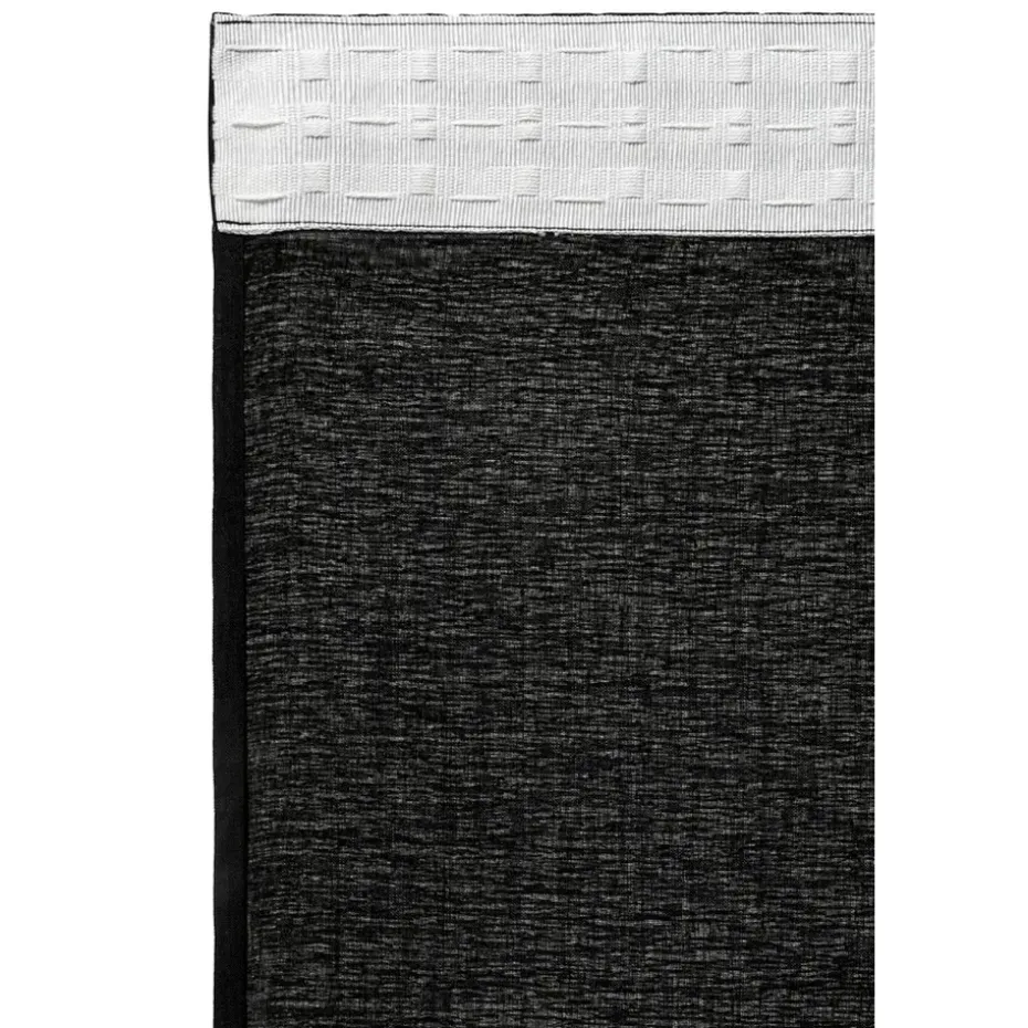 Gordijn Britt - zwart - 280x140 cm (1 stuk)