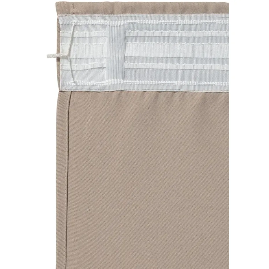 Gordijn Evi - taupe - 140x280 cm (1 stuk)