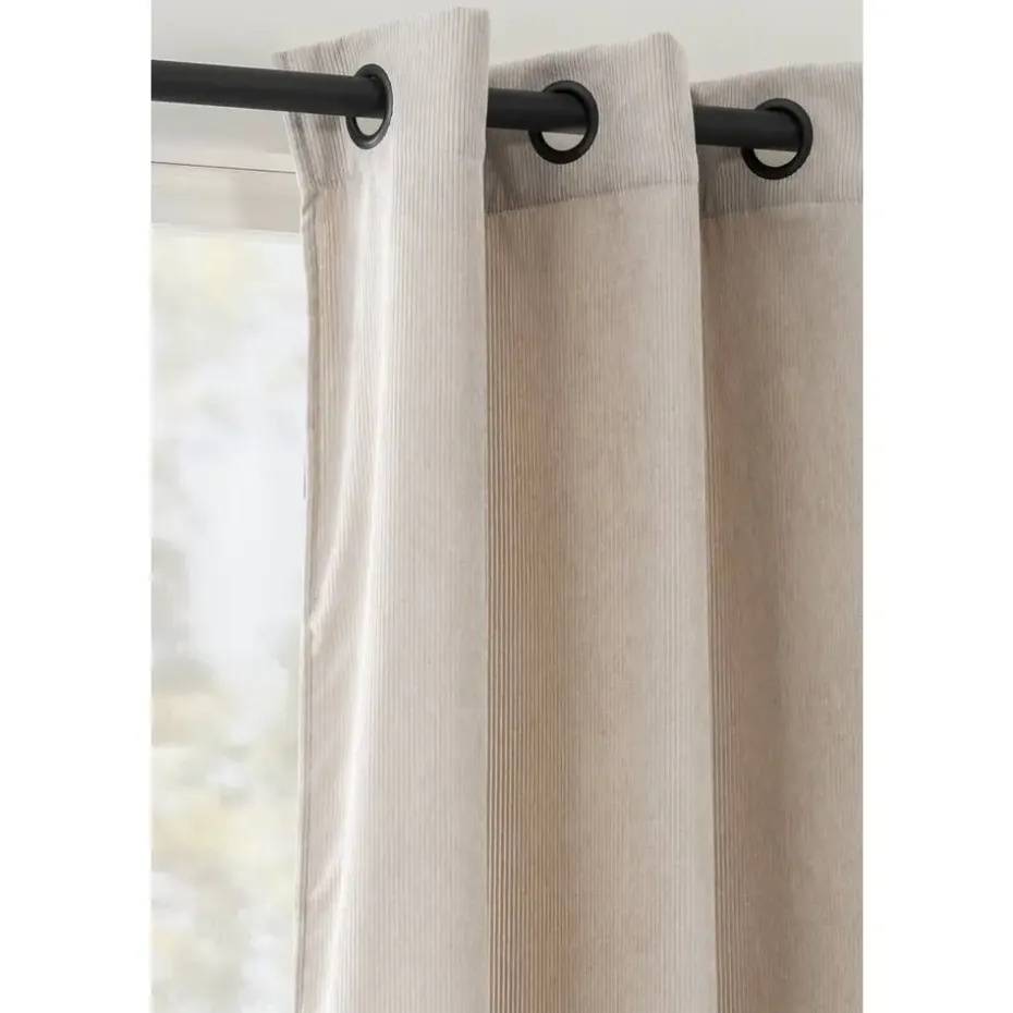 Gordijn Indy - zand - 140x280 cm (1 stuk)