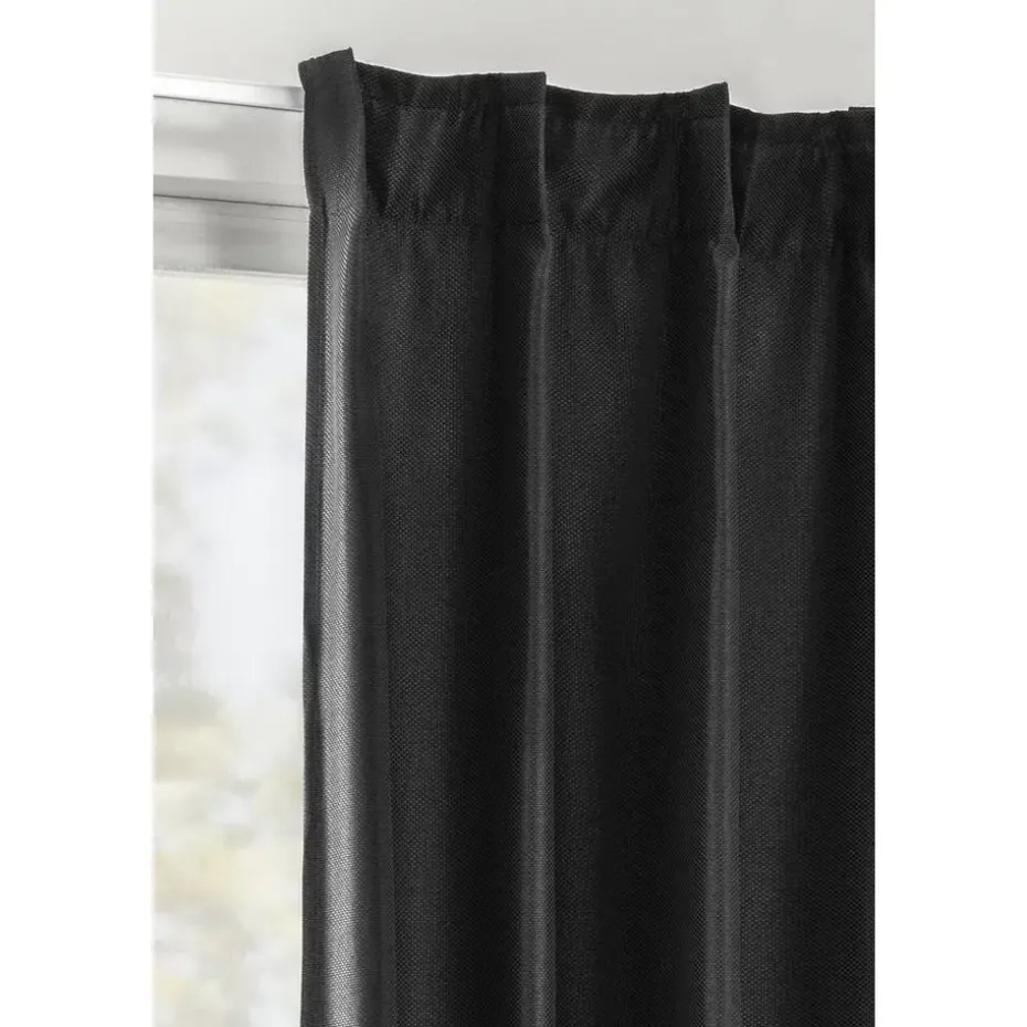 Gordijn Luca XL - zwart - 280x280 cm (1 stuk)