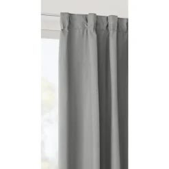 Gordijn Sam - grijs - 100% verduisterend - 140x280 cm (1 stuk)