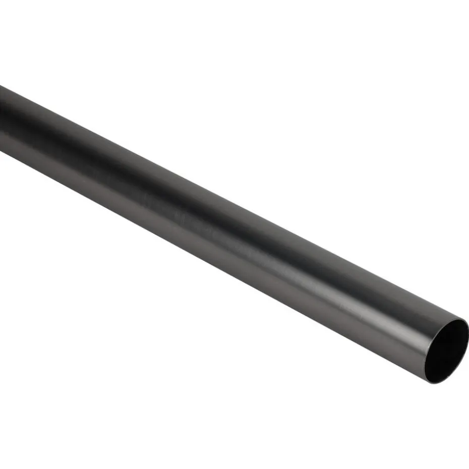 Gordijnroede 200cm - zwart metaal - Ø28mm (2016378)