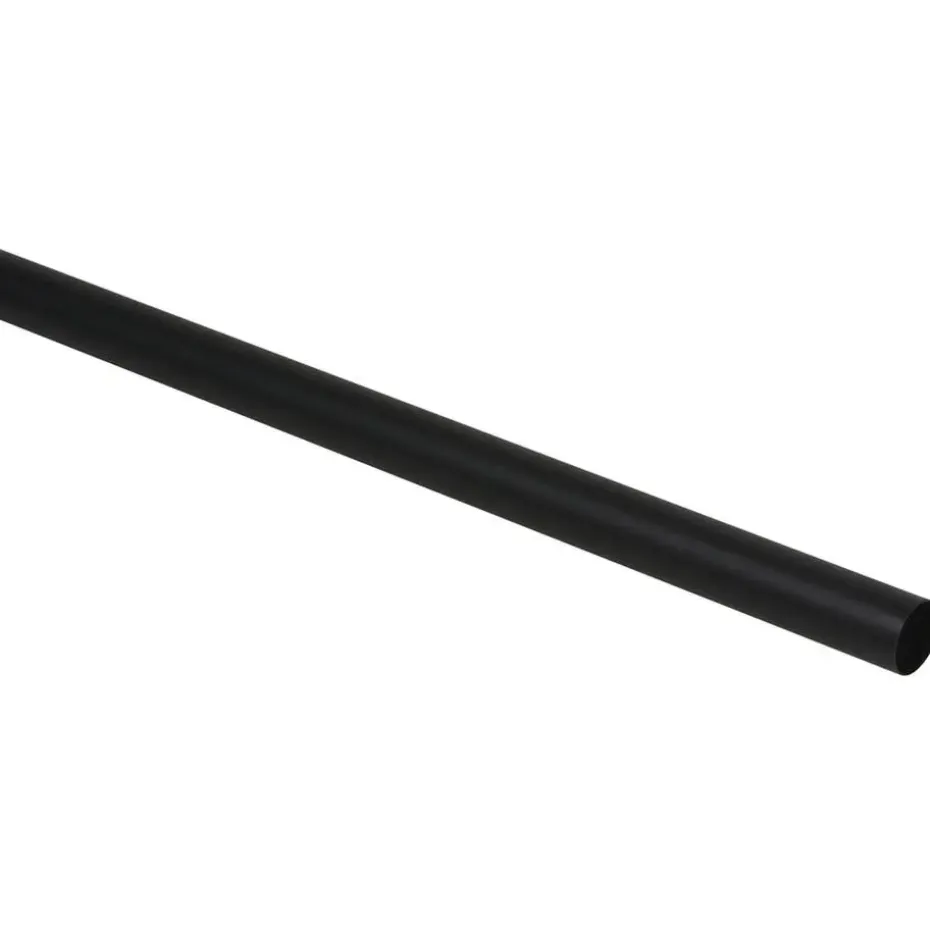 Gordijnroede 120cm zwart metaal - Ø20mm (1209057)