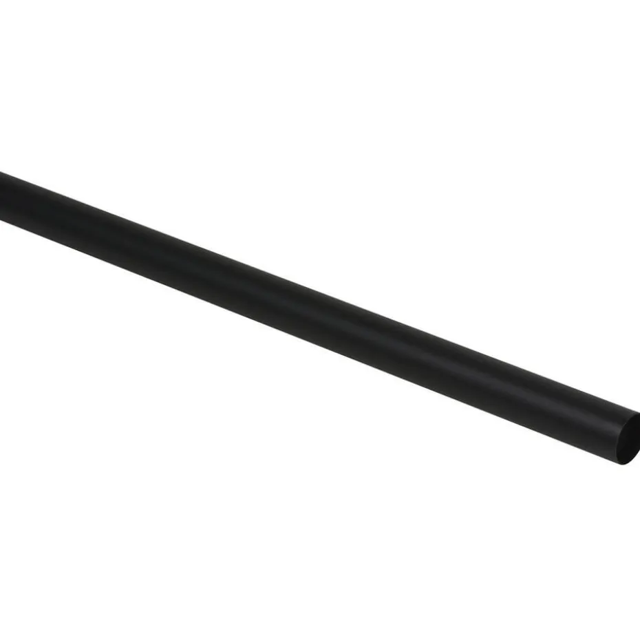Gordijnroede 200cm zwart metaal - Ø20mm (1209058)