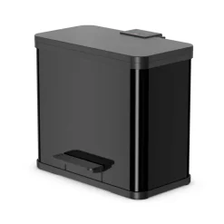 Hailo Öko Duo Plus L Prullenbak - 17+9L - zwart