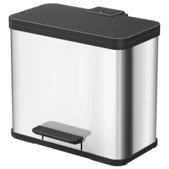 Hailo Öko Duo Plus L Prullenbak - 17+9L - RVS
