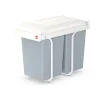 Hailo Multi-Box Duo L Inbouwprullenbak - 2x14L - wit