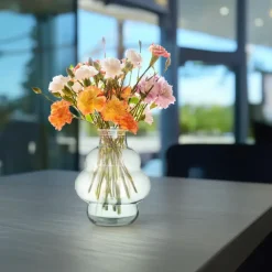 Hakbijl Glass Bloemenvaas Denise - transparant - glas - D25