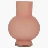 Hakbijl Glass Bloemenvaas Deborah - Roze - glas - D20 x H 26 cm