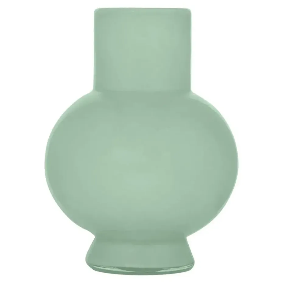 Hakbijl Glass Bloemenvaas Deborah - Groen - glas - D17 x H22 cm