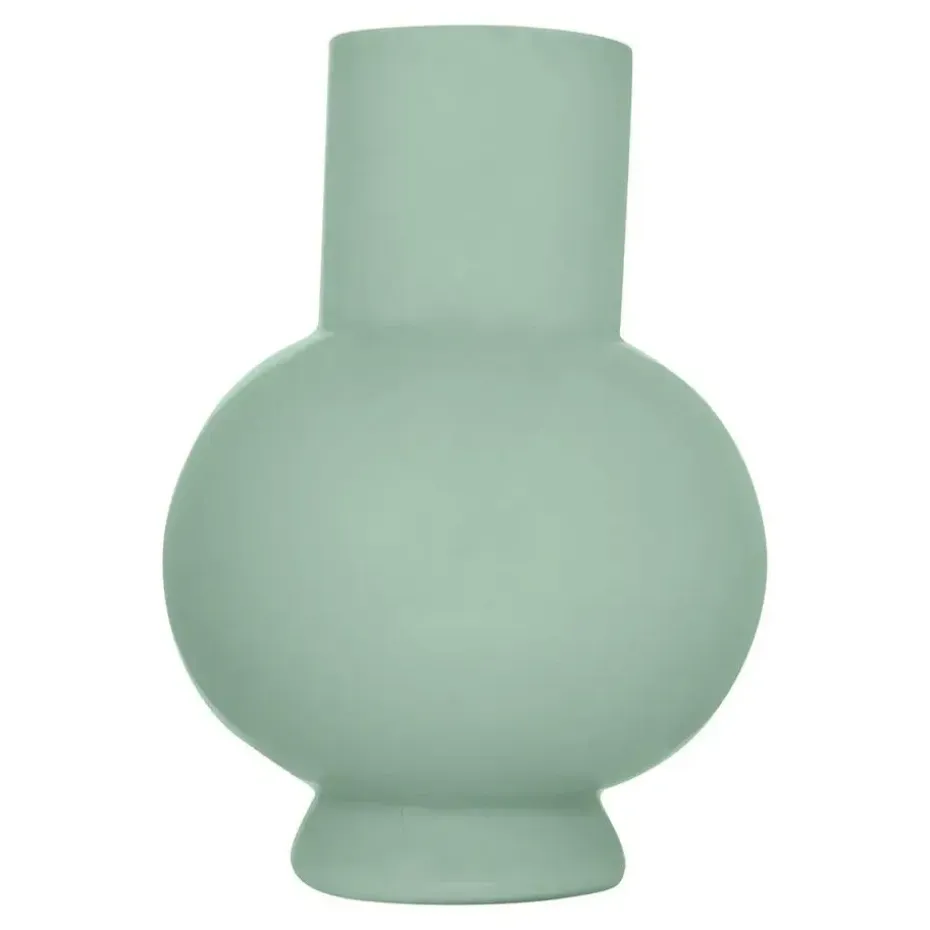 Hakbijl Glass Bloemenvaas Deborah - Groen - glas - D31 x H39 cm