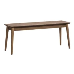 Halbankje Fenna - walnoot - 110x32x45 cm