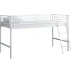 Halfhoogslaper Julie 90x200cm - metaal - mat wit
