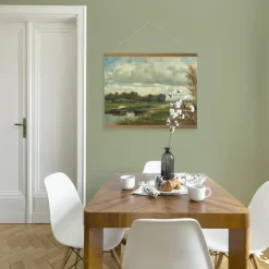 Hangende Poster Linnen Hollands Landschap 60x80cm