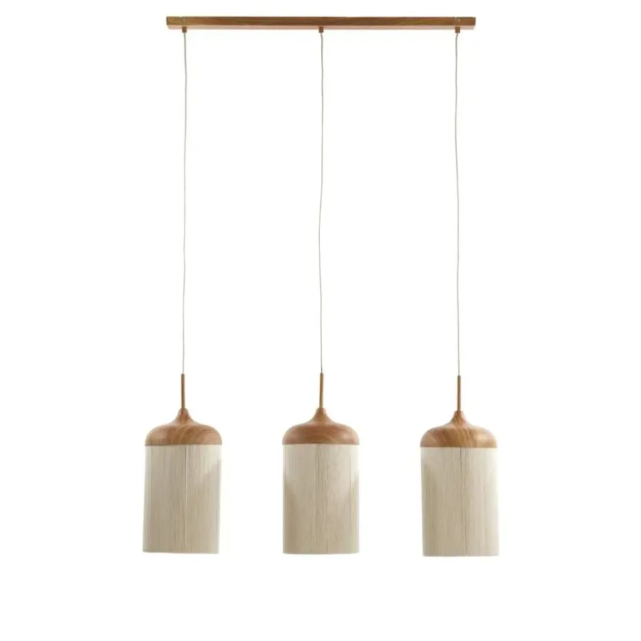 Hanglamp Dania - Naturel/Crème - 90x22x32cm - 3L