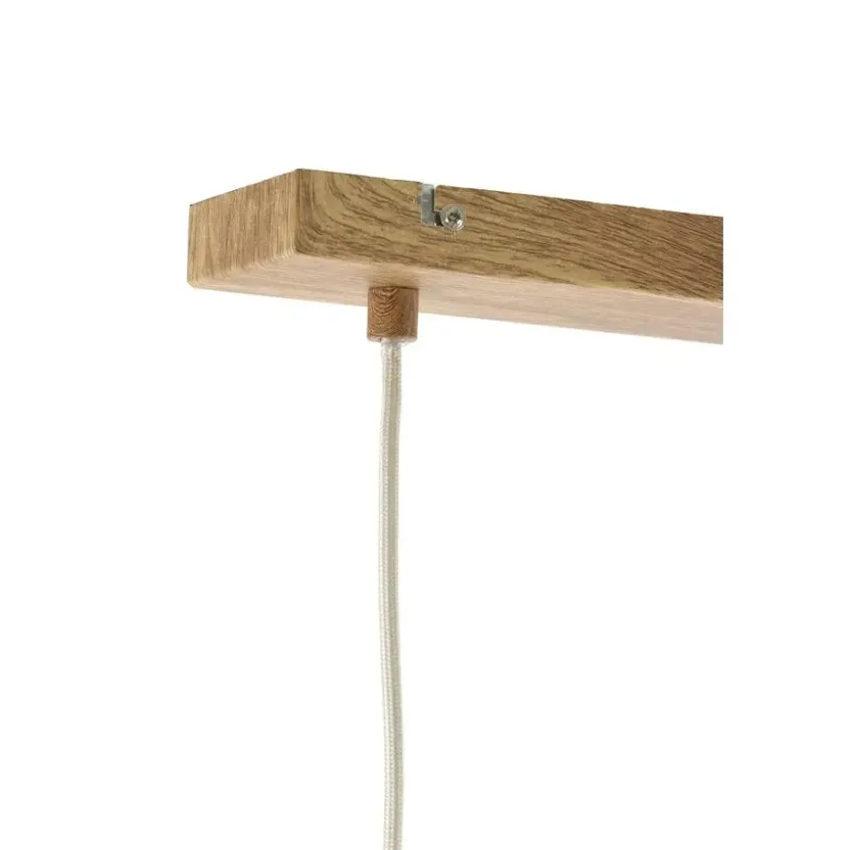 Hanglamp Dania - Naturel/Crème - 90x22x32cm - 3L