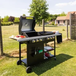 Happy Garden Gas barbecue VESUVIO - Zwart - Staal