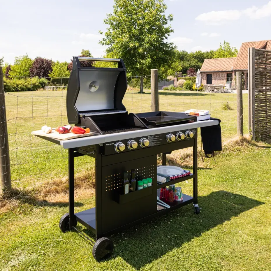 Happy Garden Gas barbecue VESUVIO - Zwart - Staal