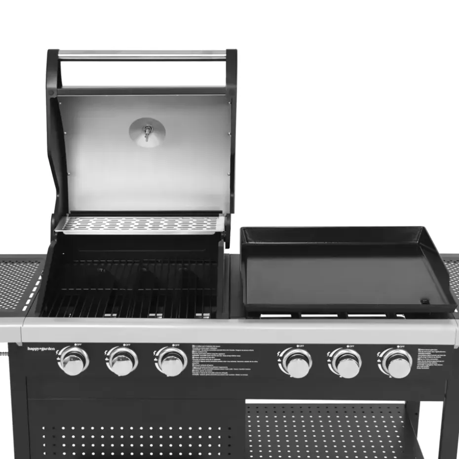 Happy Garden Gas barbecue VESUVIO - Zwart - Staal