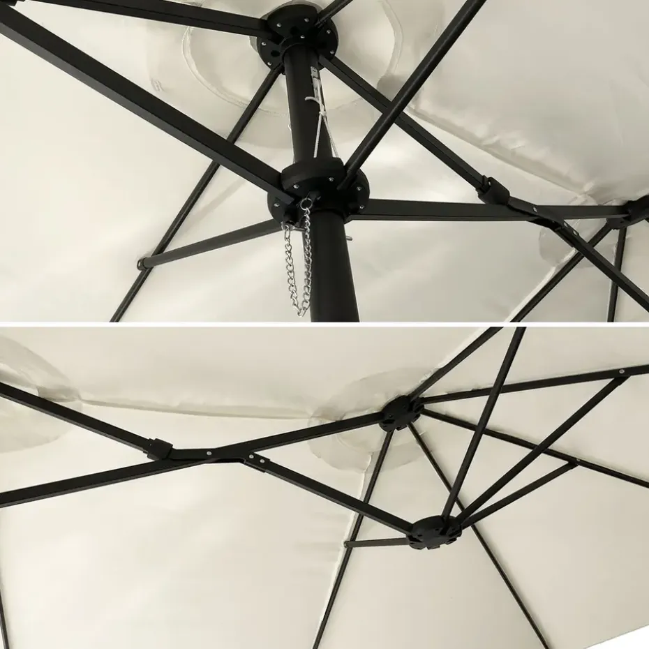 Happy Garden Parasol LINAI - Beige - Stof