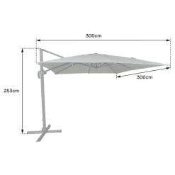 Happy Garden Parasol MOLOKAI - Beige - Aluminium