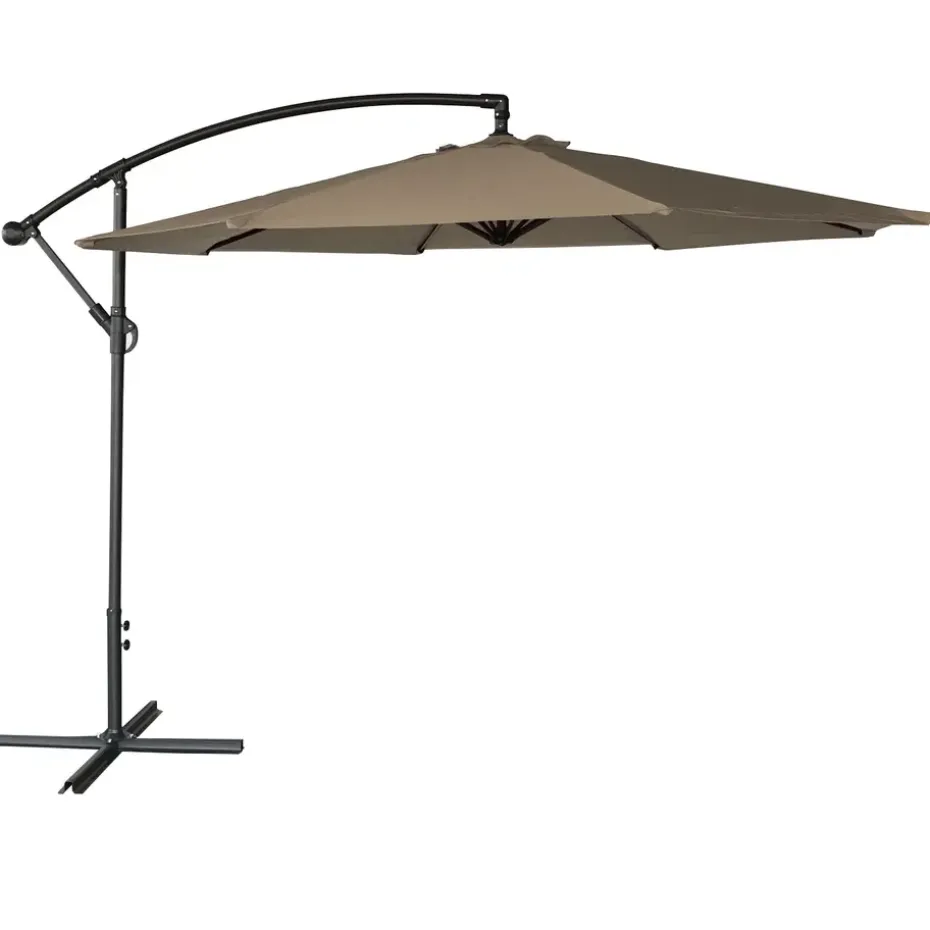 Happy Garden Parasol OAHU - Bruin - Staal